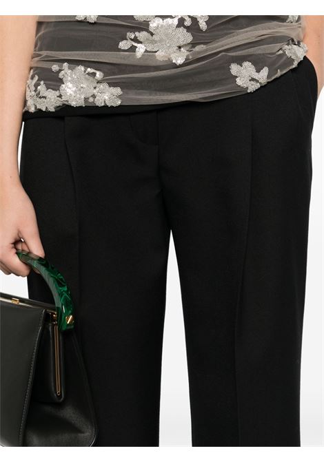 Pantaloni in misto lana portia in nero Dries van noten - donna DRIES VAN NOTEN | 2420109039251900